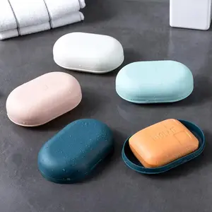 Soap Dish with Lid, 1 Count Portable Soap Bar Holder, Soap Bar Storage Box, Soap Bar Container for Home Bathroom Kitchen Dormitory Hotel