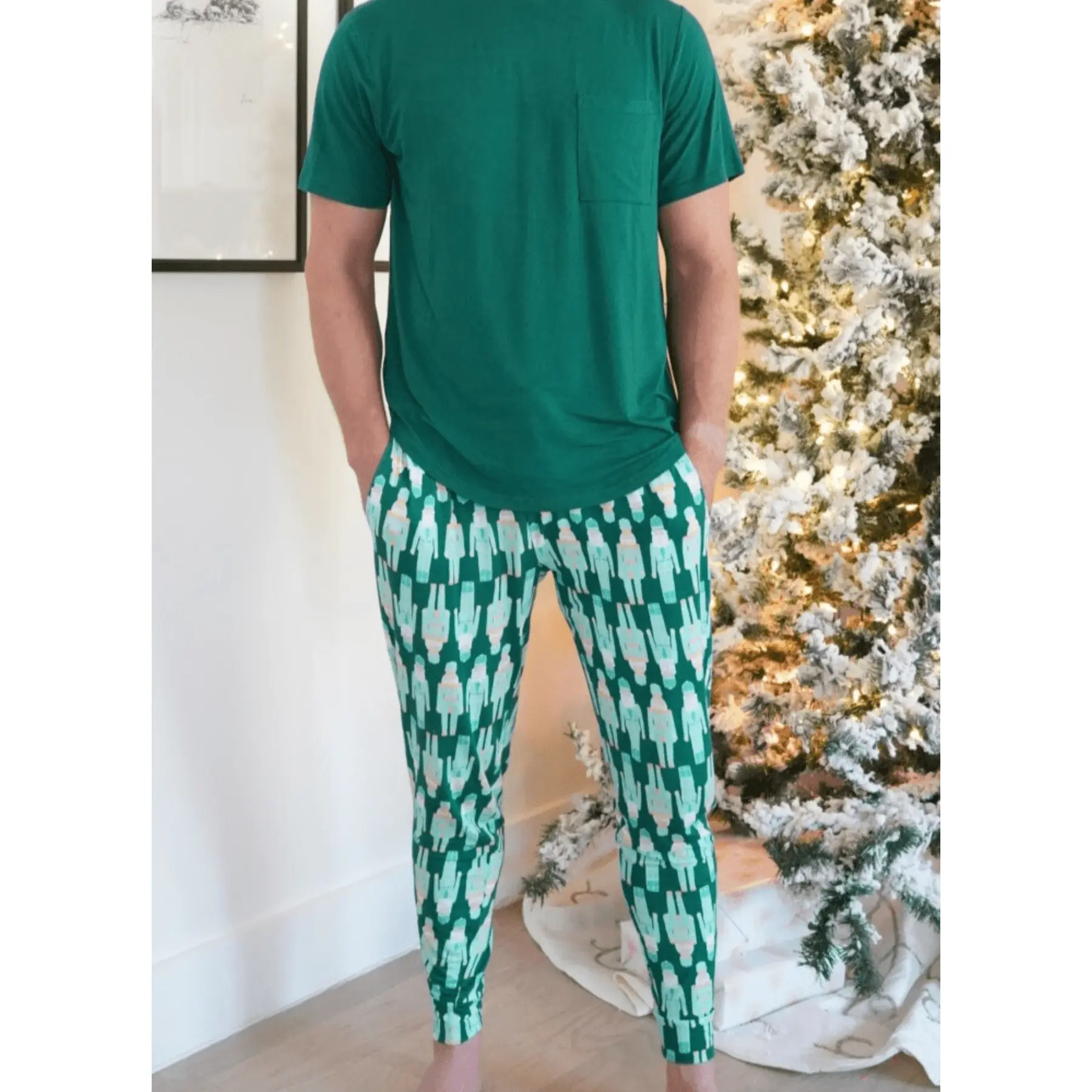 Men's Green Nutcrackers Jogger Set