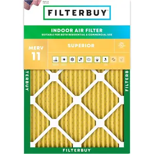 Filterbuy 14x18x1 Air Filter (1-Pack), Pleated MERV 11 Allergen Defense HVAC AC Furnace Air Filters (Actual Size: 13.50 x 17.50 x 0.75 Inches)