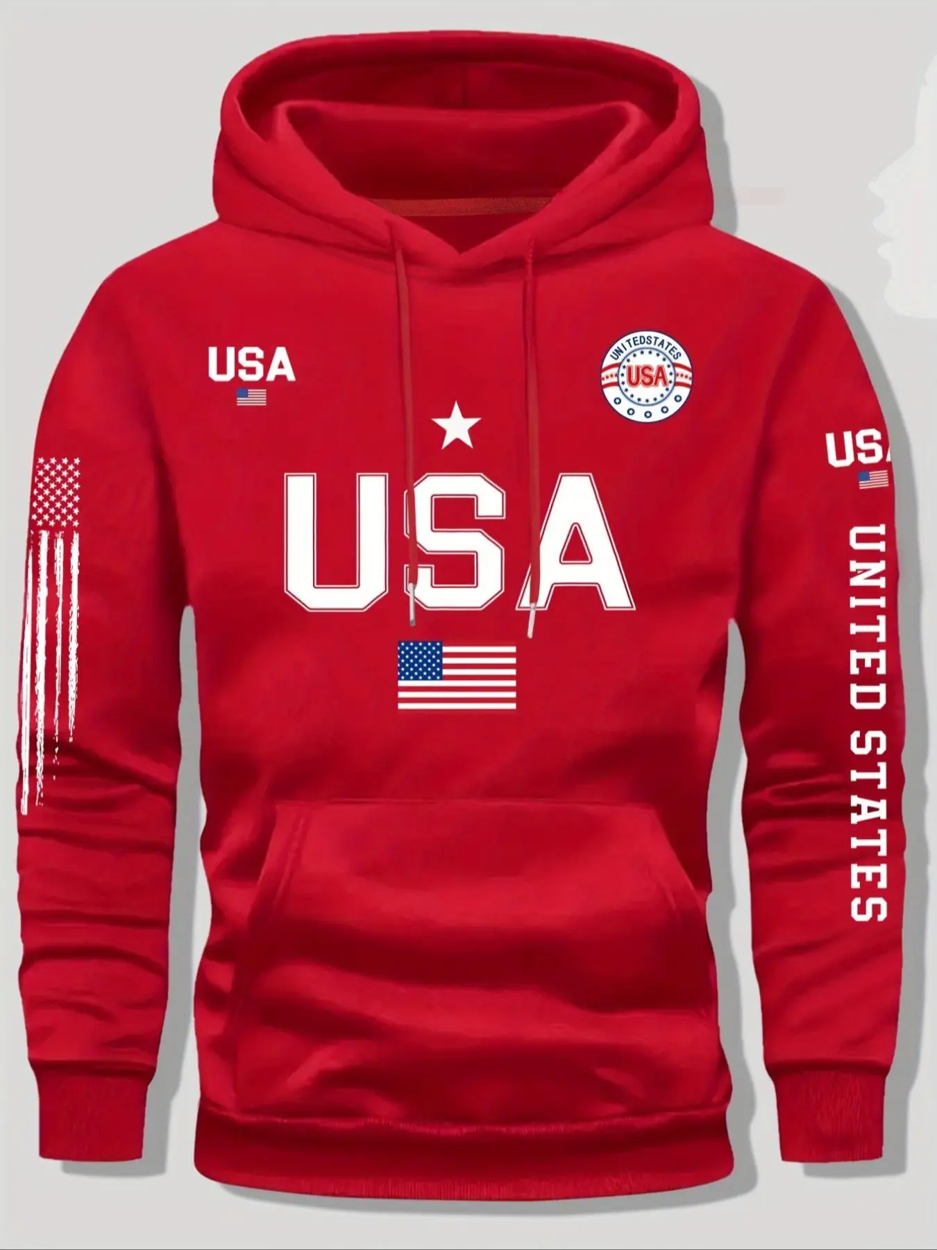 Men's Hooded Casual Streetwear Sweatshirt Fashion Printed Design Polyester Fabric Casual Fitted Style Fall & Winter Daily Wear Gift Idea Casual Streetwear Hoodie