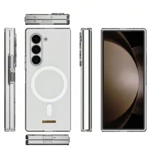 Classic Transparent Foldable Phone Case for Galaxy Z FOLD 3, 4, 5, 6, 7 Supports wireless charging Acrylic + TPU dual-layer construction High transparency with impact resistance Perfect fit for seamless installation Shockproof and durable Unisex design