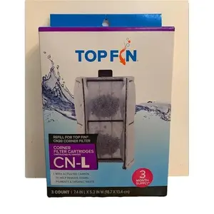Top Fin CN-L Large Corner Filter Cartridges 3 Count