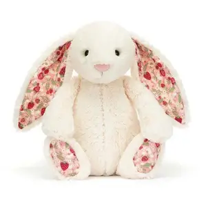 Official Jellycat Bashful Bunny Plush – Super Soft Authentic Jellycat Toy (1 PRODUCT + 1 BAG OF JELLYCAT + 1 GIFT)