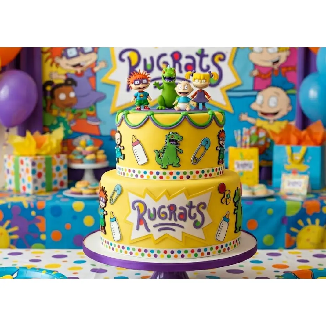One Single Rugrats Logo edible image for cakes, pre cut, many sizes available