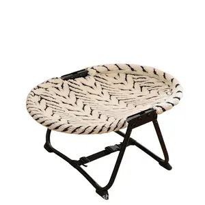 Foldable and portable pet cot for cats and dogs, elevated pet bed for cats and dogs - breathable fabric Blanket, suitable for indoor and outdoor use by small and medium-sized pets, with a weight capacity of 30kg for cats and dogs