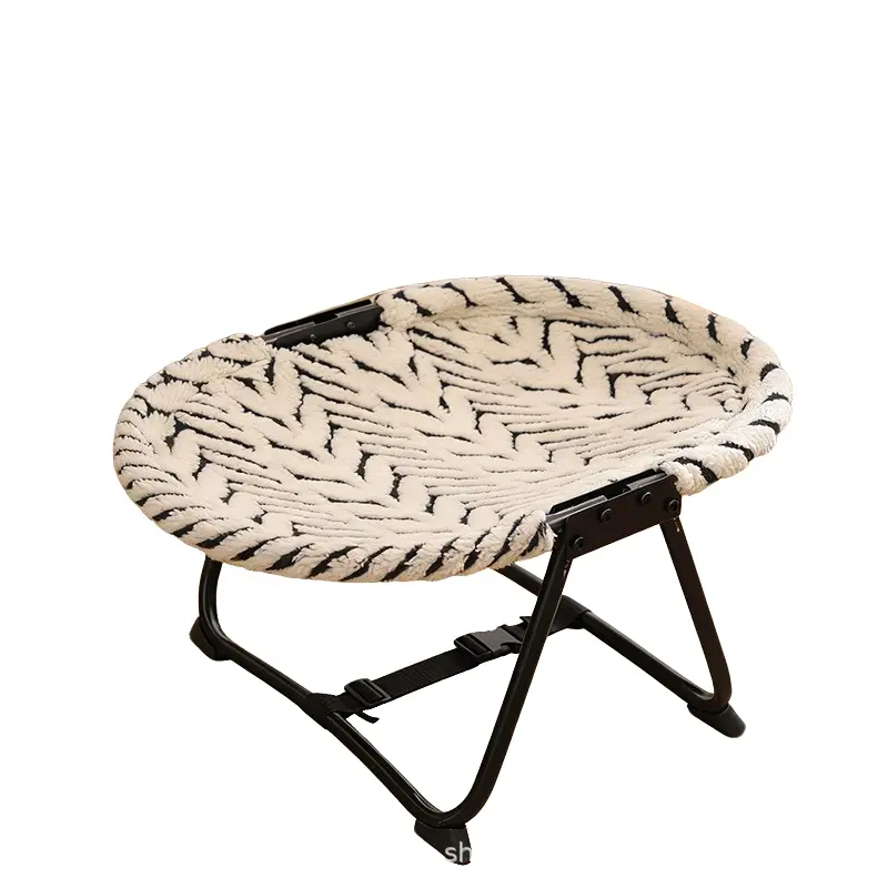Foldable and portable pet cot for cats and dogs, elevated pet bed for cats and dogs - breathable fabric Blanket, suitable for indoor, outdoor use by small and medium-sized pets, with a weight capacity of 30kg, Kitten Bed, Puppy Bed