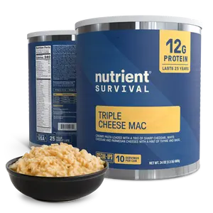 Nutrient Survival Freeze Dried Triple Cheese Mac #10 Can