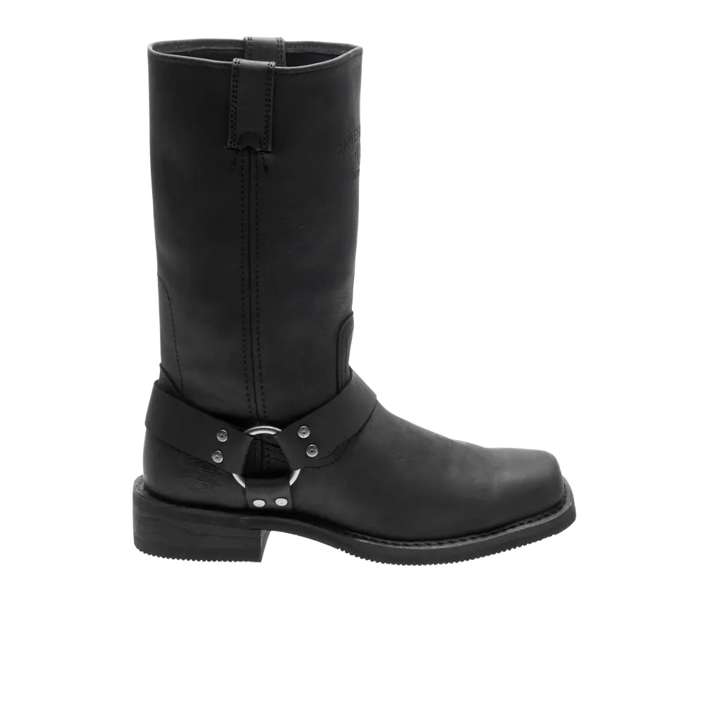 HARLEY-DAVIDSON FOOTWEAR Mens Bowden Motorcycle Casual Boots Mid Calf - Black