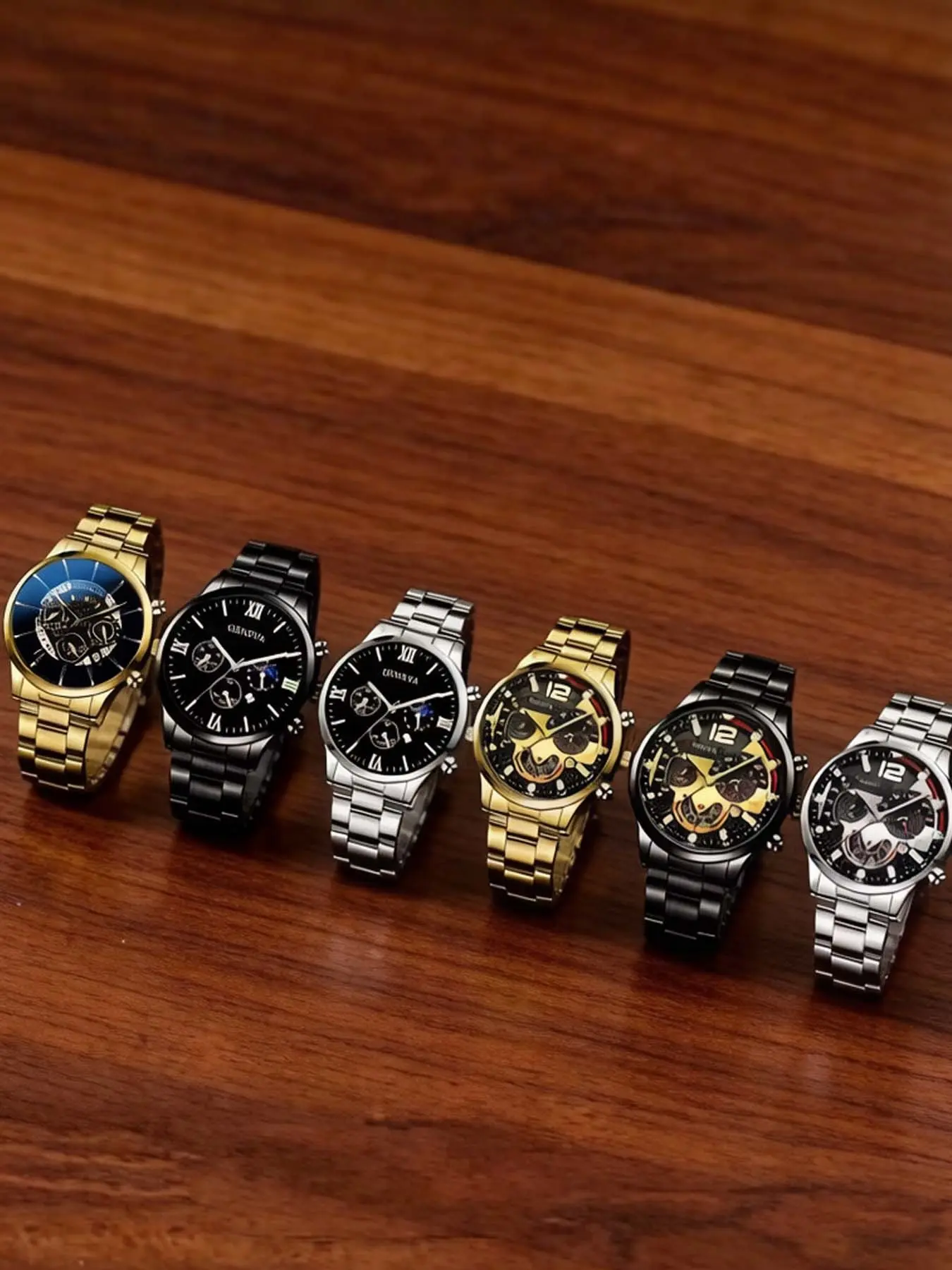 Men's Quartz Watch Set, Stylish Watch, Casual Round Dial, Multiple Colors Available, Perfect Gift for Father's Day, Birthday, Anniversary, Analog Quartz Watches, Quartz Wristwatches