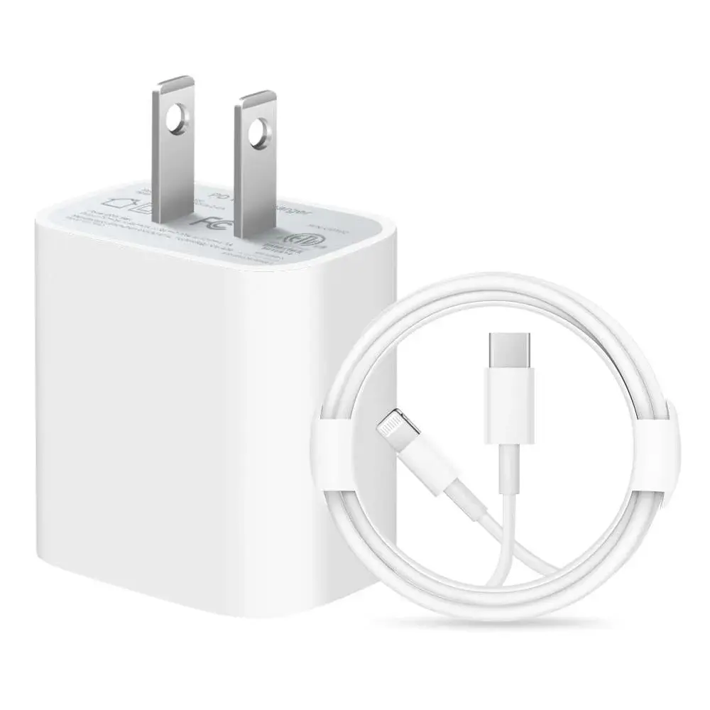 iPhone 11 12 13 14 Fast Charger MFi Certified 20W PD Type C Power Wall Charger with 6FT Charging Cable Compatible with iPhone 14/13/12/11 & iPad Air