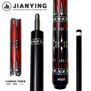 JIAN YING YFEN Carbon Fiber 1/2 Billiard Cue 58 inch 11.8mm Tip for Home & Club Use High Quality Pool Stick