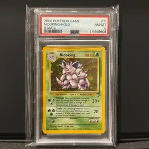 Nidoking - Pokemon Base Set 2 Holo #11 Near Mint to Mint PSA 8 TCG 2000 Game Card 90 HP Drill Pokemon