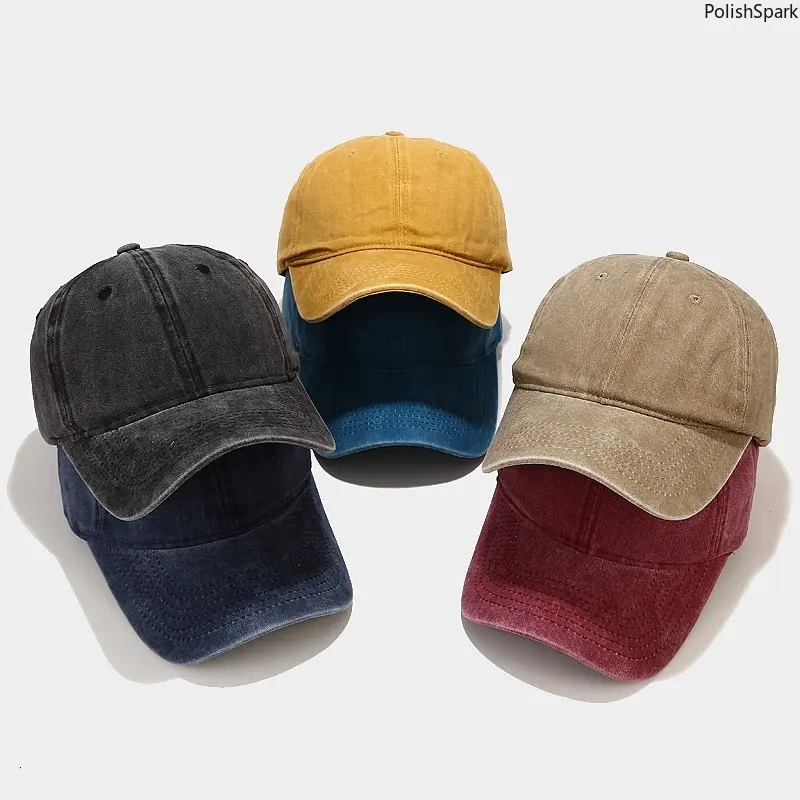 Vintage Washed Cotton Baseball Cap - Unisex Adjustable Dad Hat | Classic Distressed Sun Hat for Men Women Daily Outdoor Casual Wear,summerwins