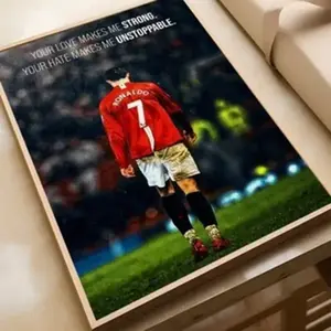 Cristiano Ronaldo CR7 Fußballstar Poster Druck | Wandkunst | Fußball Bild 31