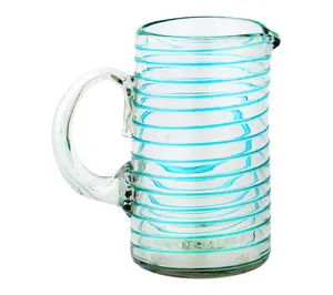 10 Strawberry Street Meridia Mexican GlasswarePitcher