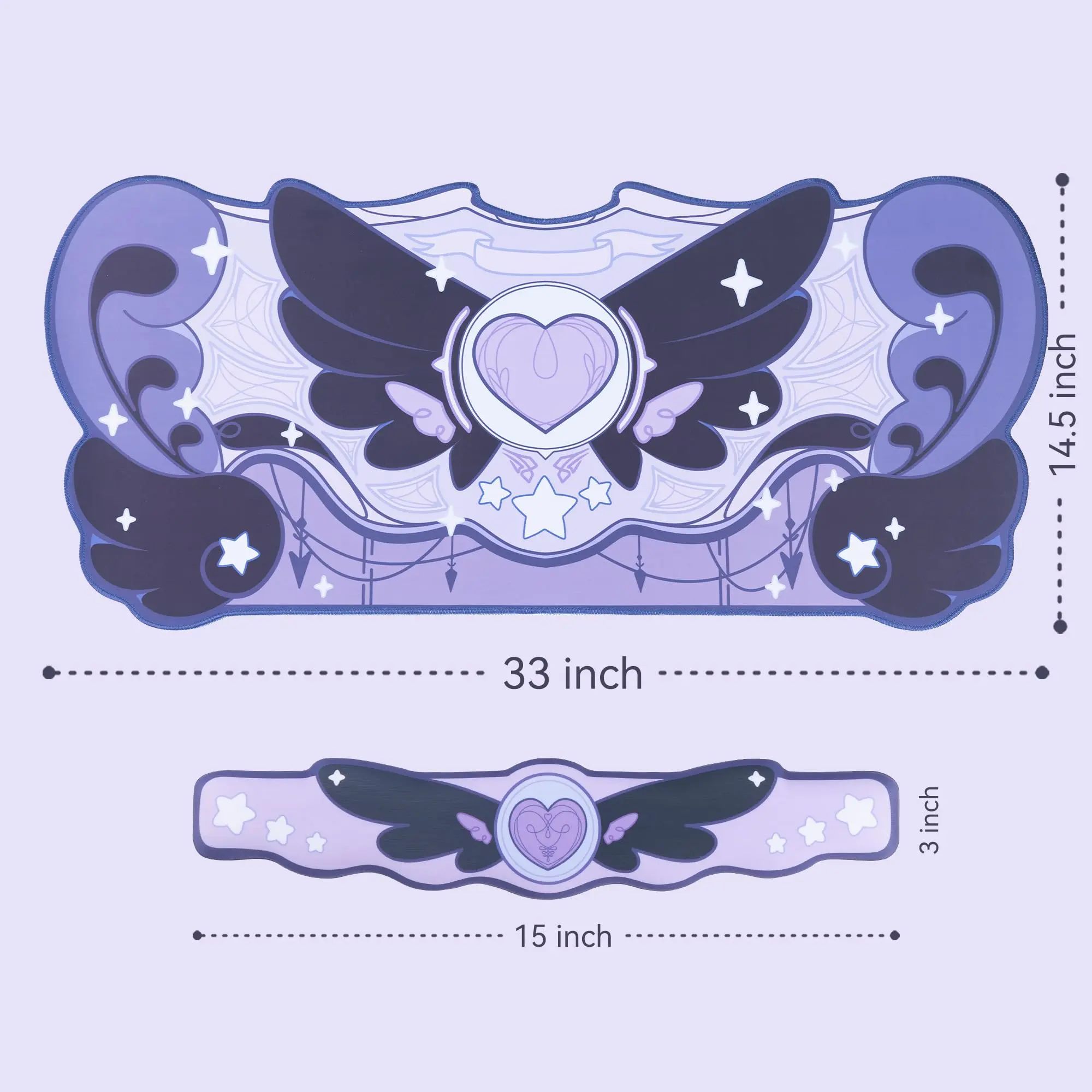 GeekShare Dark Star Wings Mouse Pad（With wrist rest）