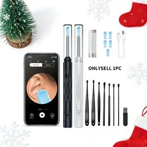 1pc Earwax Removal Tool, Earwax Remover Tool, Ear Cleaning Tool, 8-Piece Ear Care Set, Earwax Cleaner with Camera And Light, Ear wax Cleaner for Ios And Android, Father'S Day Gift, Holiday Gift, Birthday Gift, Ear Canal Cleaner
