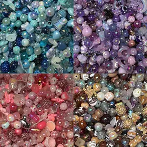 Beads By Theme for Beadable Pen DIY Mixed Beads High-Quality Bead Mixes Sizes 12-20mm Unique Designs Perfect for Creative Projects