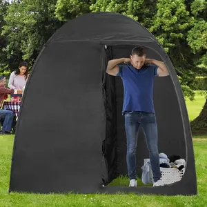 Eighteentek 2 Rooms Privacy Outdoor Shower Tent Instant Pop Up Camping Toilet Tent