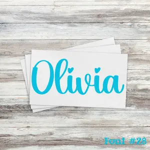Custom Permanent Name Decals Premium Vinyl Personalized Wedding Labels for Tumblers Mugs & More