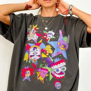 Comfort Colors The Amazing Digital Circus Shirt -Tadc Shirt,Tadc Sweatshirt,Jax Tee,Pomni Tshirt,Gangle Tshirt,Ragatha,Caine,Bubble,Zooble