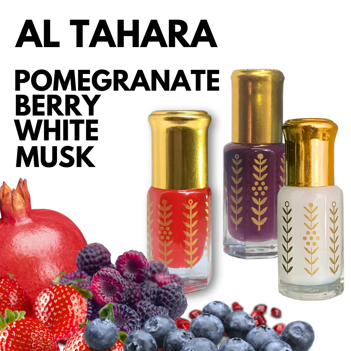 Al Tahara White musk, Berry, Pomegranate, Fresh & clean 6ml Intimate perfume oils Al Tahara White musk, Berry, Pomegranate, Fresh & clean 6ml Intimate perfume oils