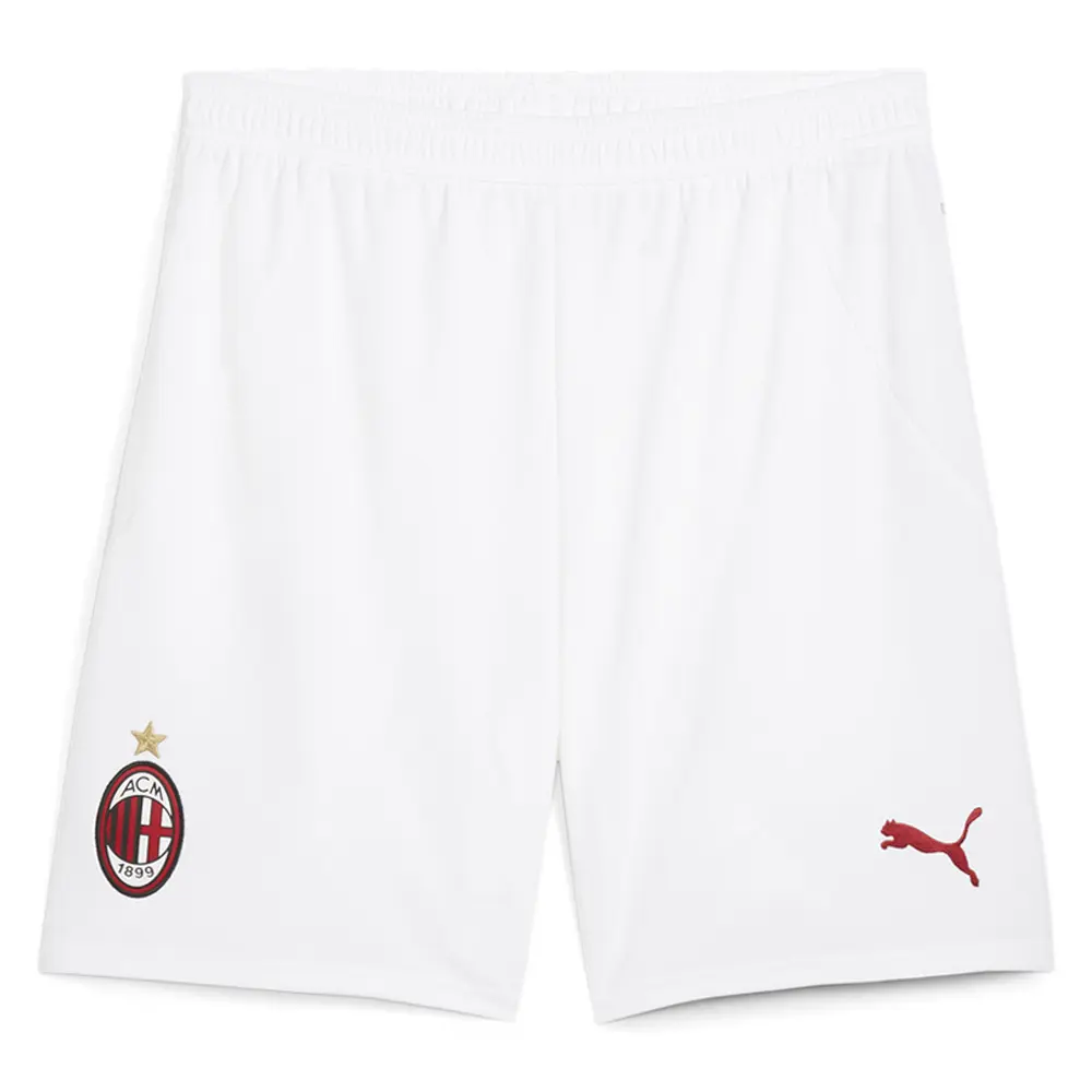 PUMA Mens Ac Milan Replica Shorts Casual Bottoms Casual - White