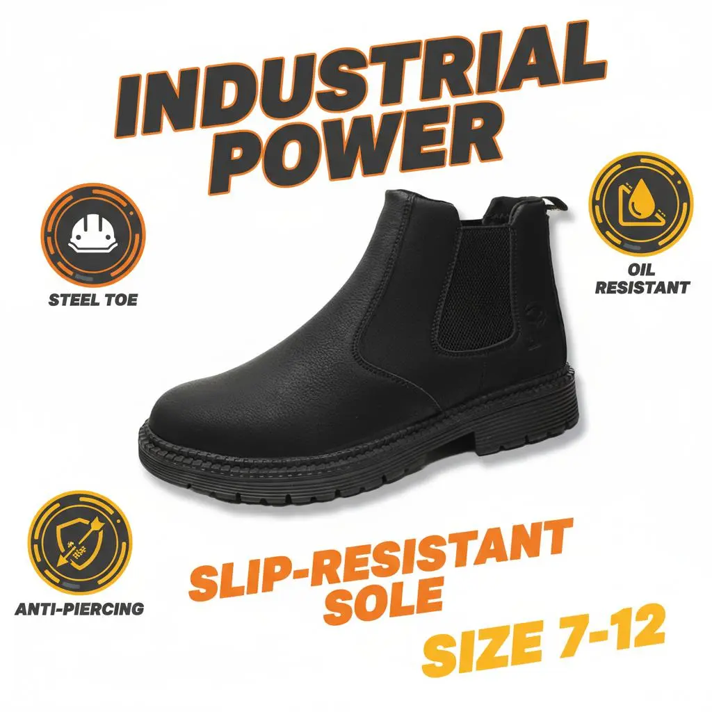 Defensive Splash-proof Smash-proof Puncture-proof Breathable Safety Shoes Unisex Chef Work Shoe Waterproof Anti-slip Durable Outdoor Comfortable for Security Guards Patrol Officers and Event Management Men Women Energy Return
