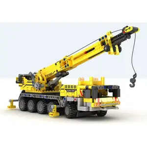 Large Alloy Children Building Blocks Mechanical City, Engineering Crane, Construction Machine Toy Car, Boys Simulation Bulldozer