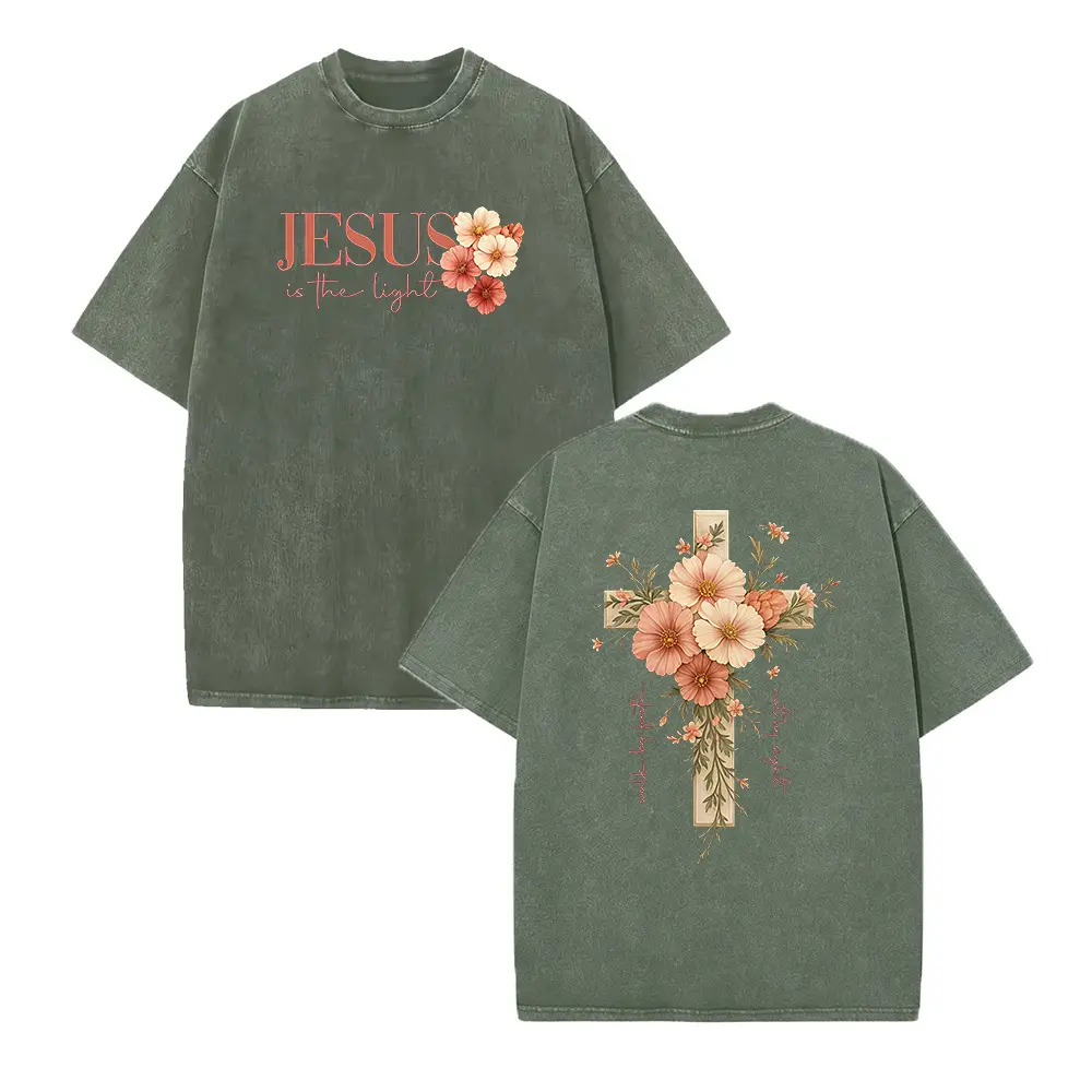 Washed T-shirt-Green