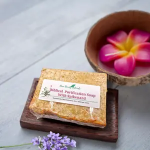Bare Beauty Naturals All Natural Biblical Purification Soap with Spikenard (Lavender) - Plant-based -Spiritual Cleansing Soap