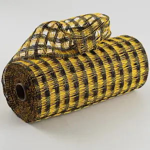 Poly burlap mesh – black and yellow