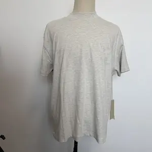 Casual Soft Breathable Short-Sleeve Plain Cotton T-Shirt, Lightish Oatmeal Color,summervibes