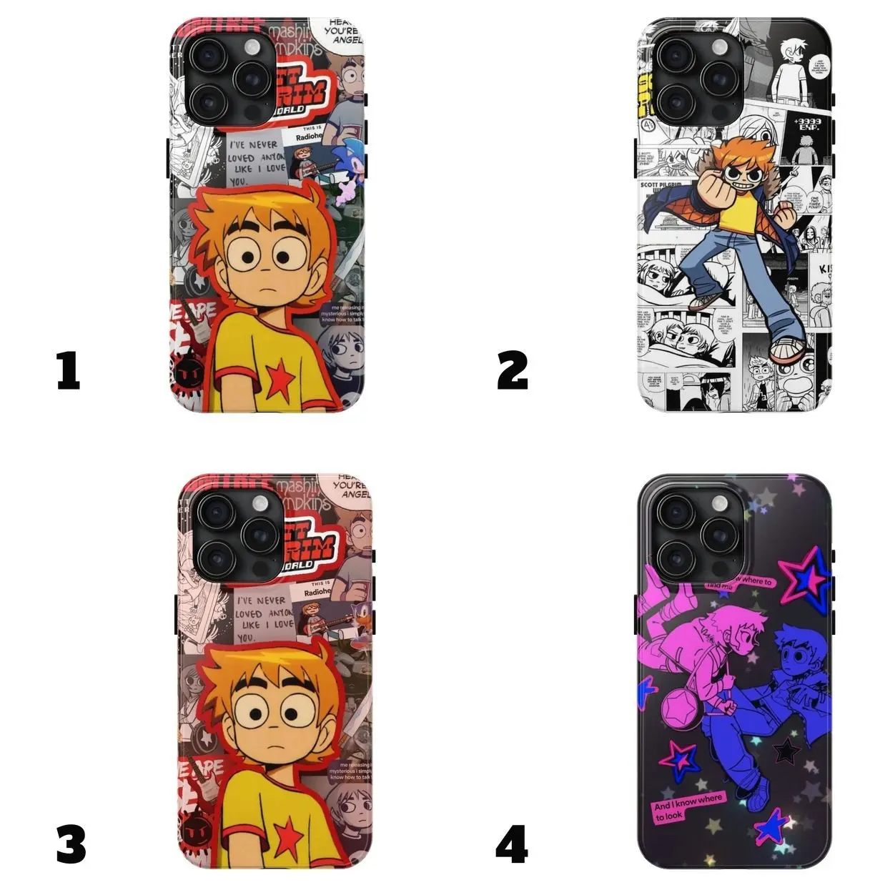 S-SScott P-PPPPPilgrim Phone Case v2 Touch - Cult Classic Comic Movie |   Scott Pilgrim Aesthetic Phone Case Compatible for iPhone17 ProMax /16/15/14/13/12/11 Plus for Samsung phones, suitable for both men and women,