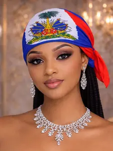 Haitian Flag Headscarf mouchwa Haiti