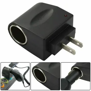 Car Cigarette Lighter Adapter Converter 110V-220V AC Wall Power to 12V DC