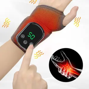 Wrist Support Multifunctional Heating Pad with Rechargeable Function, 5 Heat Settings and 3 Vibration Modes, Pain Relief and Smart Temperature Control