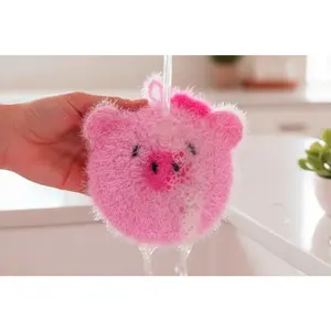 Pig Kitchen Scrubby Set – Piggy Stardust (3 Pack, Dishwasher Safe Scrubber)