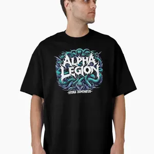 Alpha Legion - Retro Metal Oversized T-Shirt Stay Cool