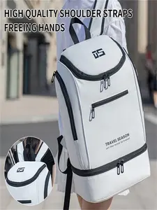 New Travel Backpack Large Capacity Sports Gym Bag Couple Tennis Backpack with Independent Shoe Compartment