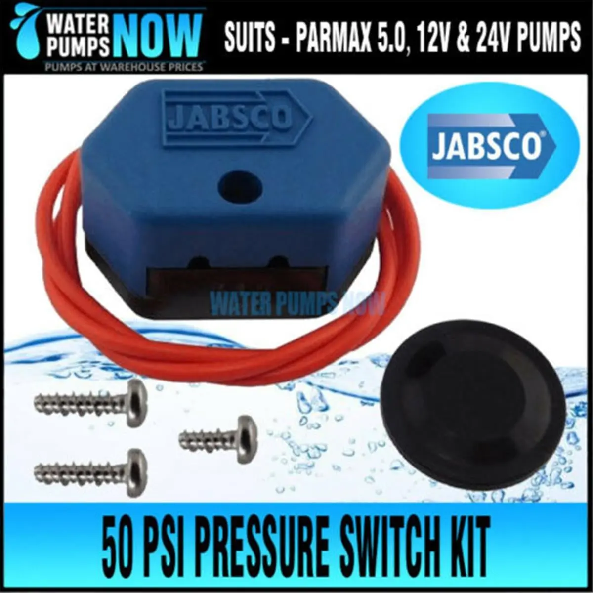 Jabsco 18916-0050 50 PSI Pressure Switch