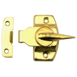 Prime Line 17573 Sliding Window Sash Lock- Brass Finish