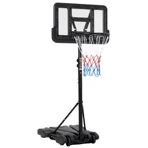 【GARVEE】Portable Basketball Hoop with Adjustable Height from 5FT to 7FT, Featuring a 28-Inch Shatterproof Backboard and Wheels for Easy Mobility, Suitable for Backyard, Driveway, and Indoor Use