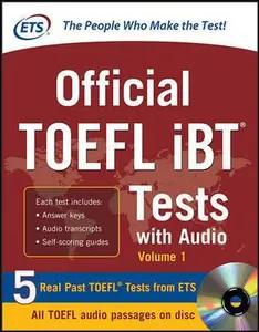 USED Book - Official TOEFL iBT Tests with Audio by Educational Testing Service (Paperback) - english