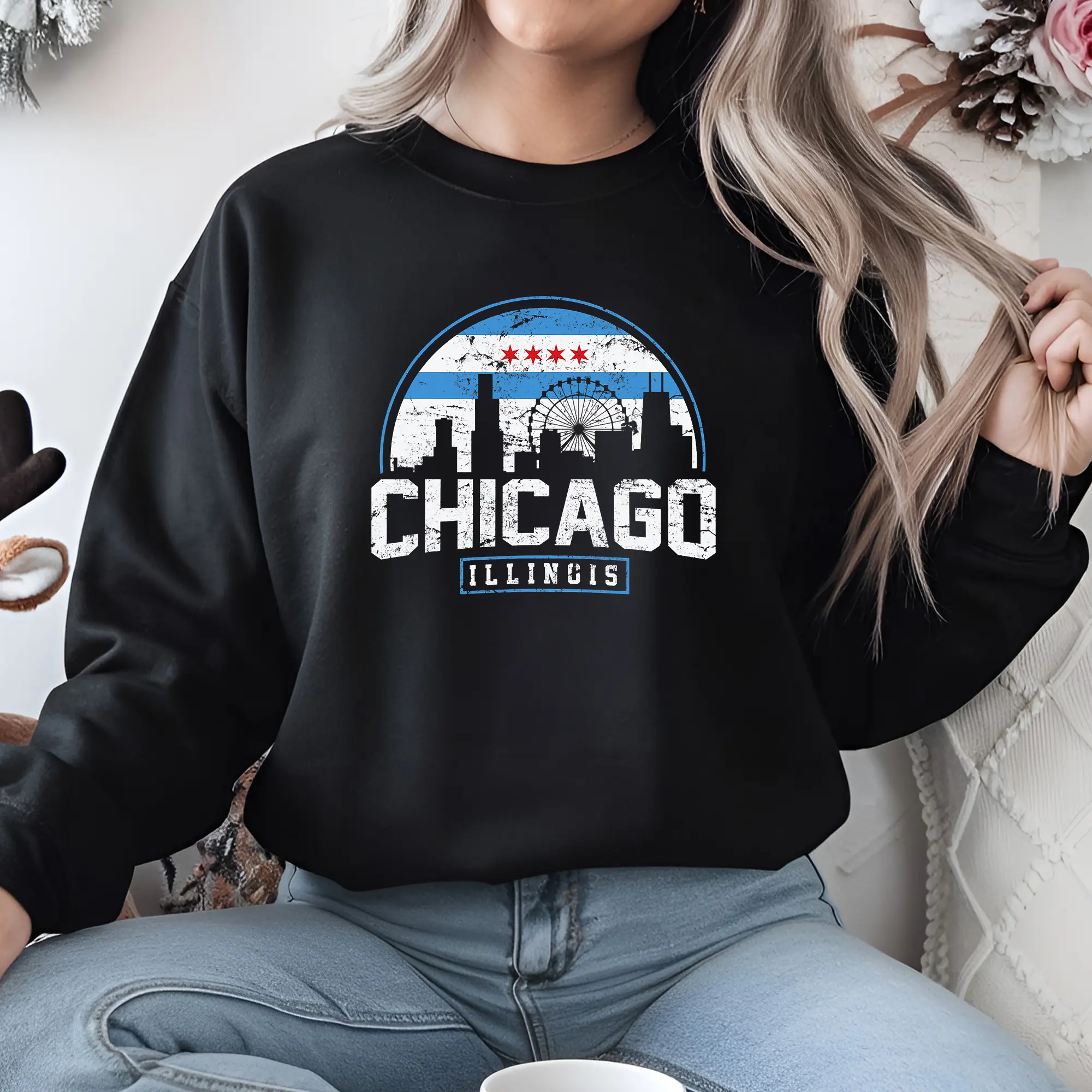 Chicago Illinois Shirt, Chicago IL Shirt, Illinois State Tee, Chicago City Shirt, Chicago Sweatshirt, Illinois Hoodie, Chicago Vacation Tee