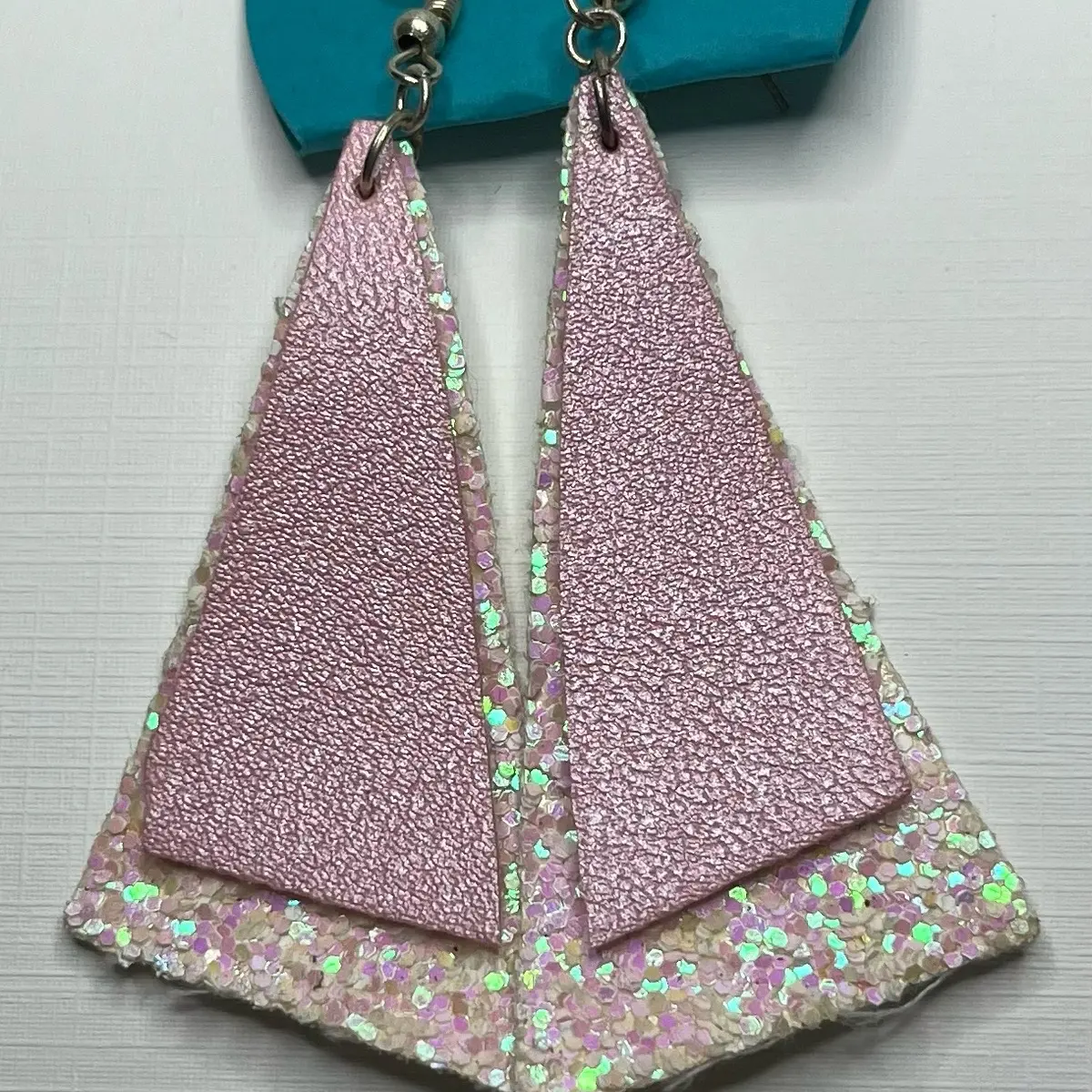 Handmade Layered Fabric Earrings - Fashion Accessory