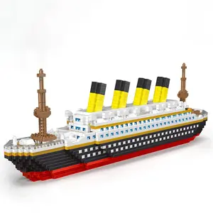 Titanic Design Building Blocks, 2000pcs/set Titanic Model Building Blocks, Diy Building Model, Fun Building Blocks Craft for Home & Office, Birthday Gifts for Adults & Kids