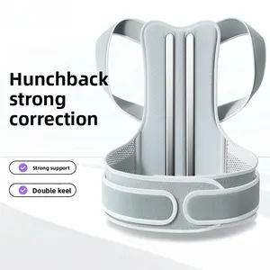 Straightening back corrector for adults, back support belt for men and women, posture correction belt with support plate, humpback correction belt