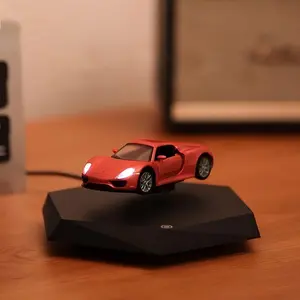 Magnetic Levitating Sports Car | 360° Rotating Anti-Gravity Desk Sculpture | Tech Gift