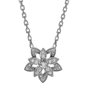 Pre-owned Van Cleef & Arpels Lotus Pendant Necklace